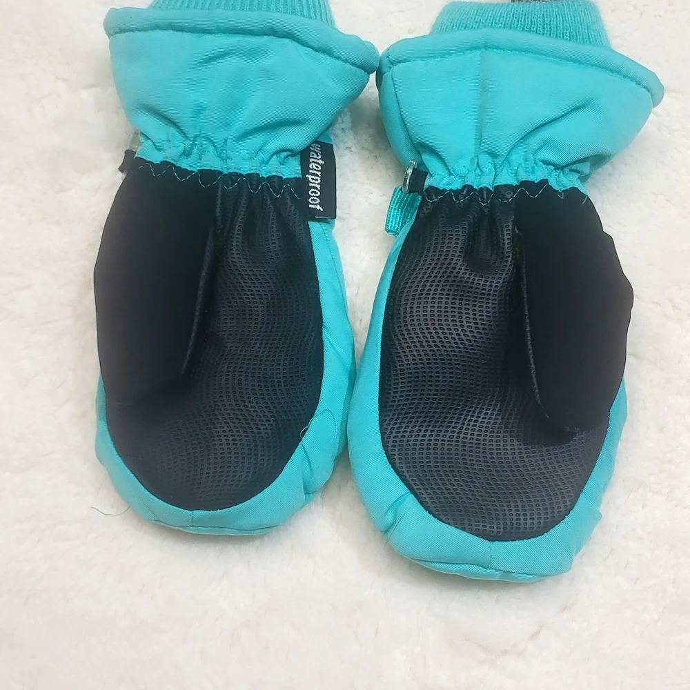 Champion Teal Mittens Size 4/7 Yrs Old